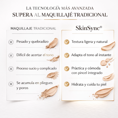 SkinSync®™ Barra de Base Inteligente [Se Adapta a Tu Tono en Segundos]