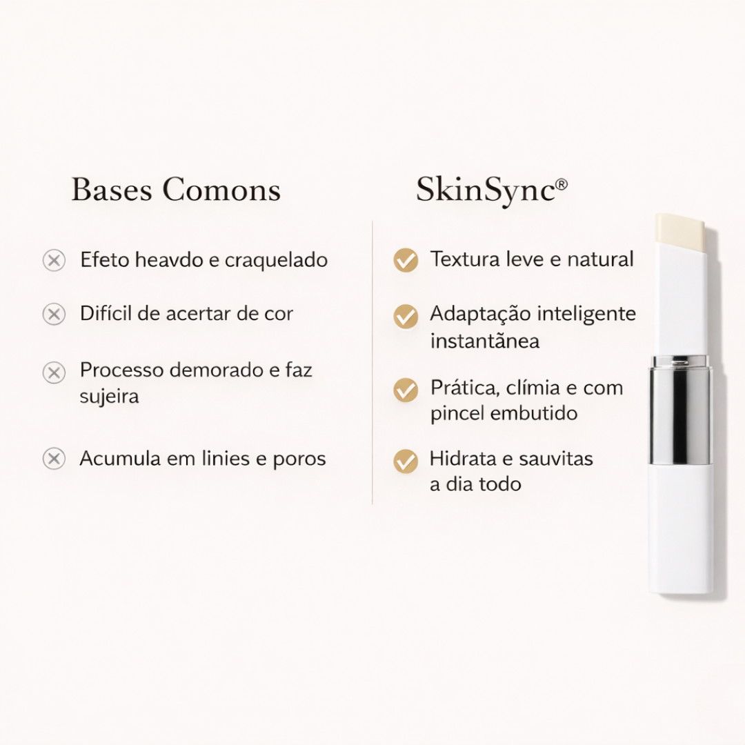 SkinSync®™ Barra de Base Inteligente [Se Adapta a Tu Tono en Segundos]