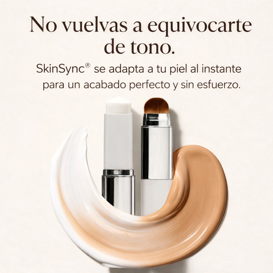 SkinSync®™ Barra de Base Inteligente [Se Adapta a Tu Tono en Segundos]